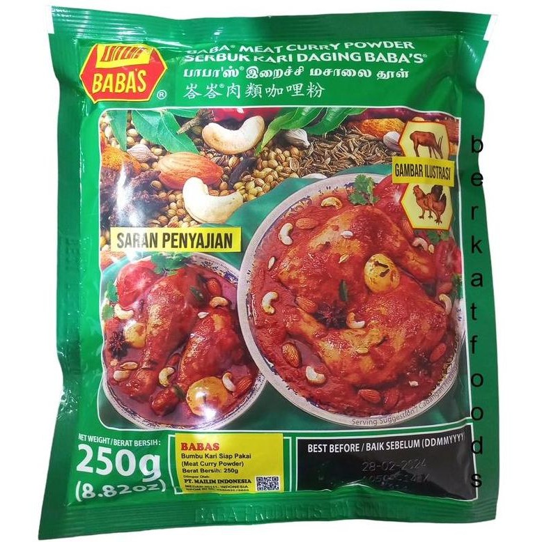 

#####] Meat Curry Powder Babas / Bumbu Kari Kare Daging Baba's Baba Serbuk