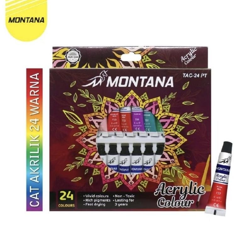 

Montana Acrylic Color/Cat Akrilik Montana 24 Warna