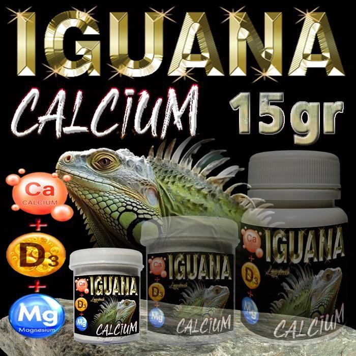 40Gr Iguana Calcium Powder +D3 Kalsium Bubuk Suplemen Tulang Reptile Iguanna Hijau Batu Obat Anti Mb