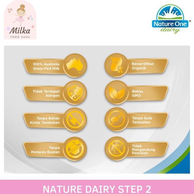 

Nature One Dairy Organic Step 2 900 gram Susu Formula Anak H85