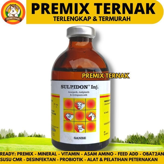 Sulpidon 100Ml & Sulpidon 50Ml Sanbe Obat Pereda Sakit Hewan Sapi