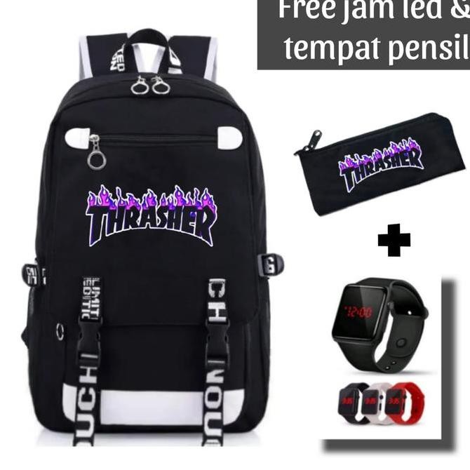 

Terjangkau Tas Sekolah Sd Anak Laki-Laki Gambar Thrasher Terbaru Fashion