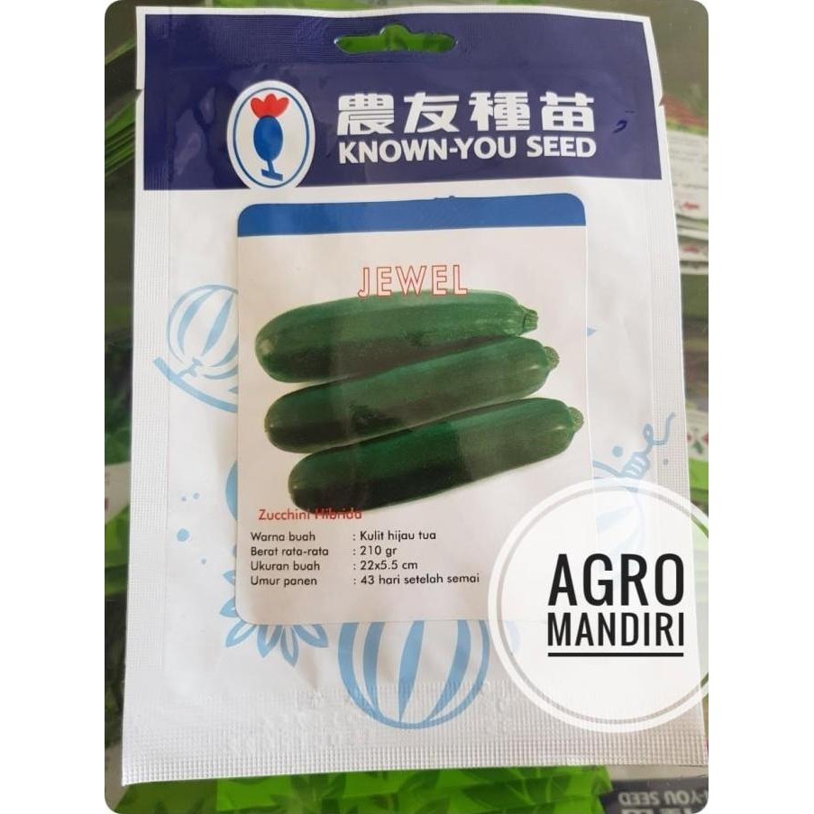 Promo Benih Timun Zukini / Zucchini Jewel F1 isi 5 gram Known You Seed COD