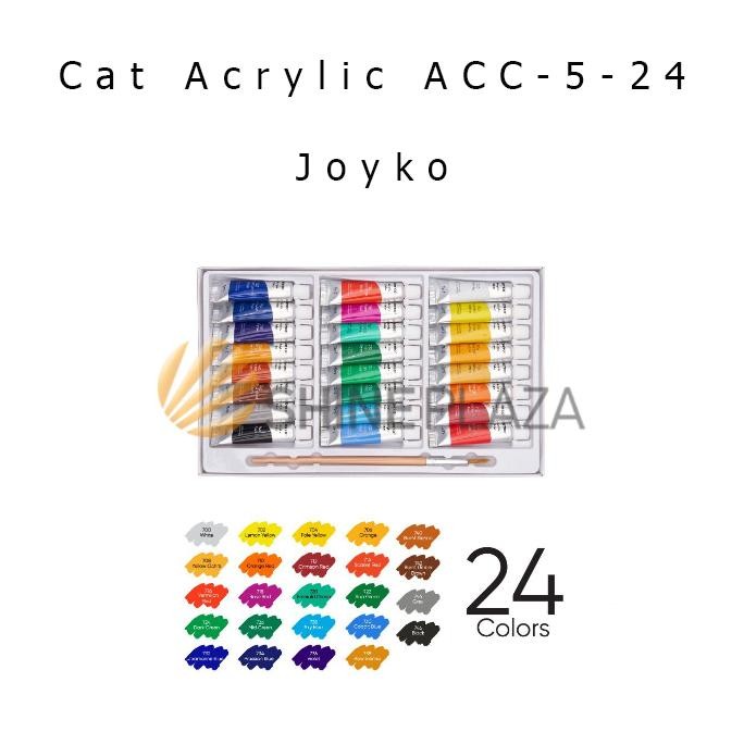 

Cat Acrylic Joyko 24 Warna ACC-5-24 - Cat Akrilik Joyko 24 Color