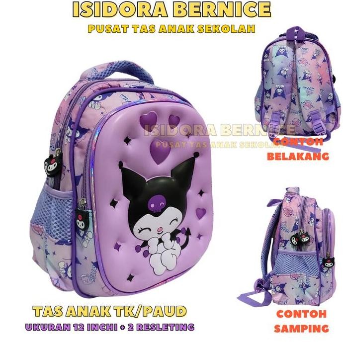 

Diskon Ptas Tas Sekolah Anak Tk Perempuan Emboss Gambar Timbul Ukuran Kecil 12Inch