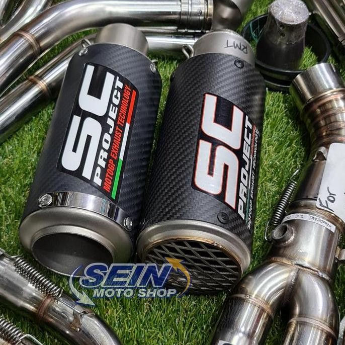 Knalpot Sc Project Carbon Asli Zx25r Zx 25r 2opsi header Import