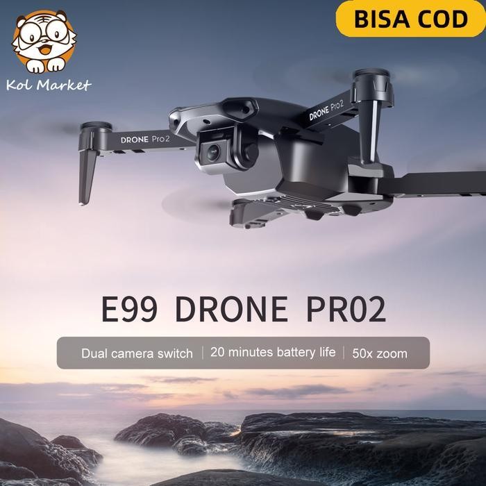 Ms Kolmarket 4K Camera Hd Vision Positioning Drone  E99Pro Drone Dengan Kamera Hd Wifi Fpv Camera Dr
