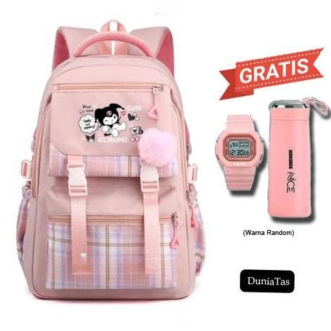 

Terjangkau Tas Ransel Sekolah Anak Sd Perempuan Kuromi 6In1 Terbaru Kekinian Cod Fashion