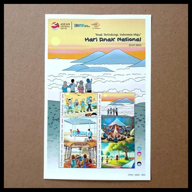 

DISKON PRANGKO INDONESIA. HARI ANAK NASIONAL "ANAK TERLINDUNGI, INDONESIA MAJU" 23.07.2023. MINISHEET. PRANGKO PRISMA !!!