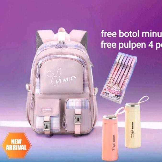 

Miliki Tas Ransel Sekolah Anak Perempuan Sd Smp Sma Motif Beauty / Tas Sekolah Anak Paket Banyak Bonus / Backpack Anak Remaja Tas Punggung Karakter Kartun