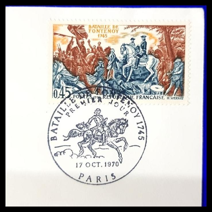 

DISKON PERANGKO/PRANGKO FRANCE/PRANCIS. FDC PERTEMPURAN FONTENOY 1745 !!!!!