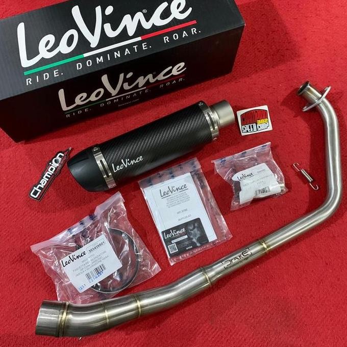 Knalpot Leovince GP Corsa Carbon Evo Long Italy Yamaha XSR 155 XSR155
