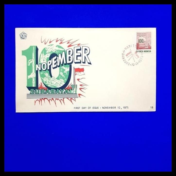 

TERBARU PRANGKO/PERANGKO INDONESIA. SHP 1975. "HARI PAHLAWAN 10 NOPEMBER 1945" !