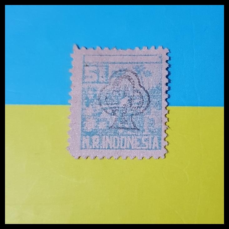 

TERMURAH PRANGKO INDONESIA 1946. REVOLUSI SUMATRA 5 SEN C.T. ORI. KAT 100K !