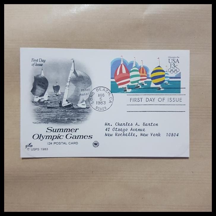 

TERBARU PERANGKO/PRANGKO AMERIKA POSTCARD, SUMMER OLYMPIC GAMES