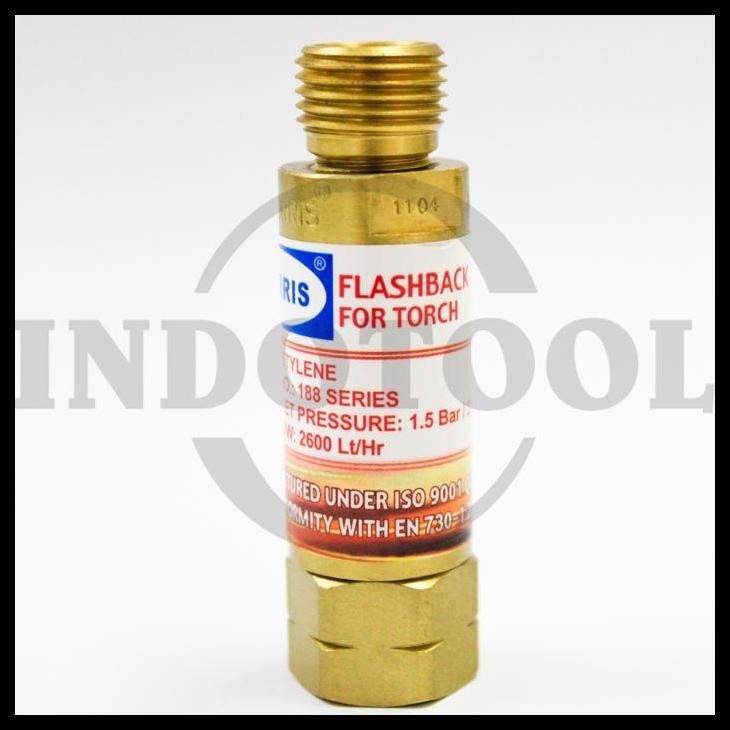 DISKON FLASHBACK ARRESTOR FOR REGULATOR OXYGEN 9/16" MORRIS 