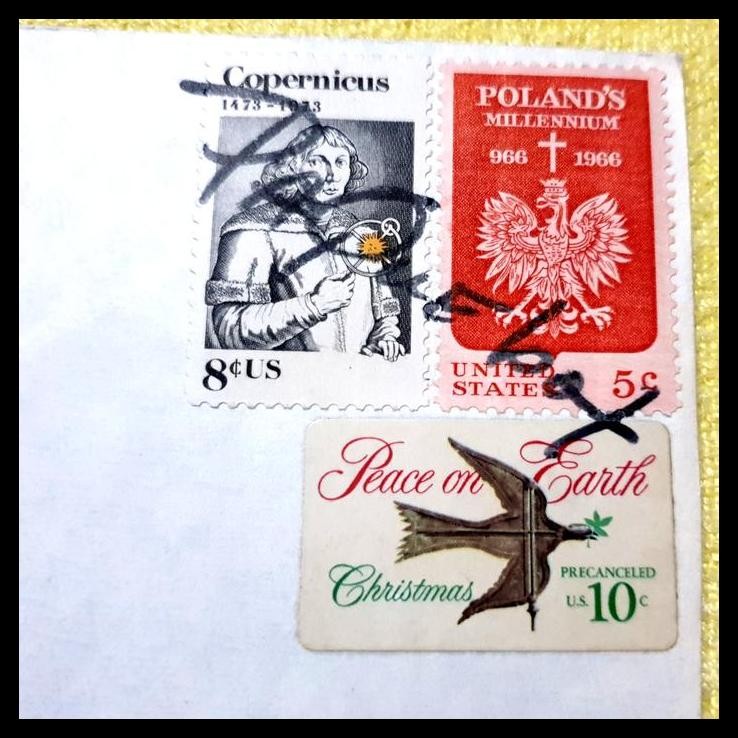 

DISKON SAMPUL AMERIKA PRANGKO COPERNICUS, POLAND'S MILLENNIUM, PEACE ON EARTH !!!!!