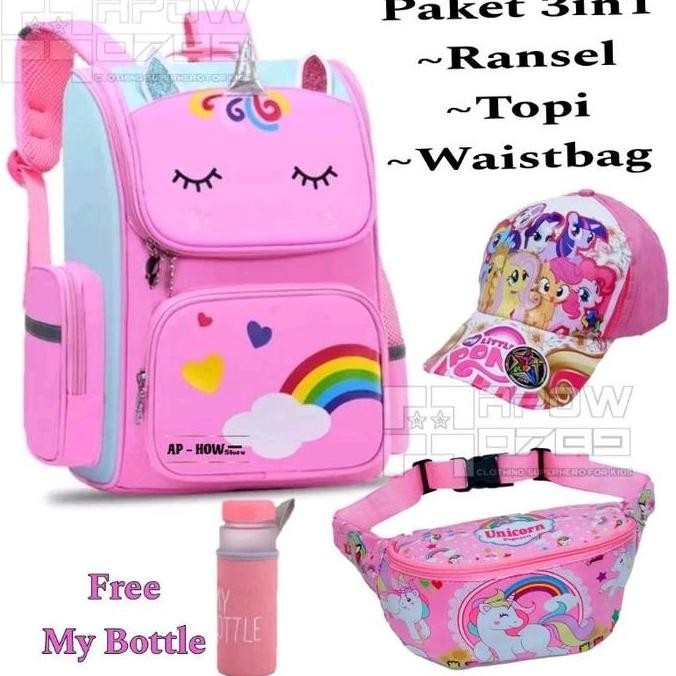 

Spesial Tas Sekolah Anak Unicornperempuan Tk Sd Paket Hemat Yas Ransel Anak Tas Pinggang Anak