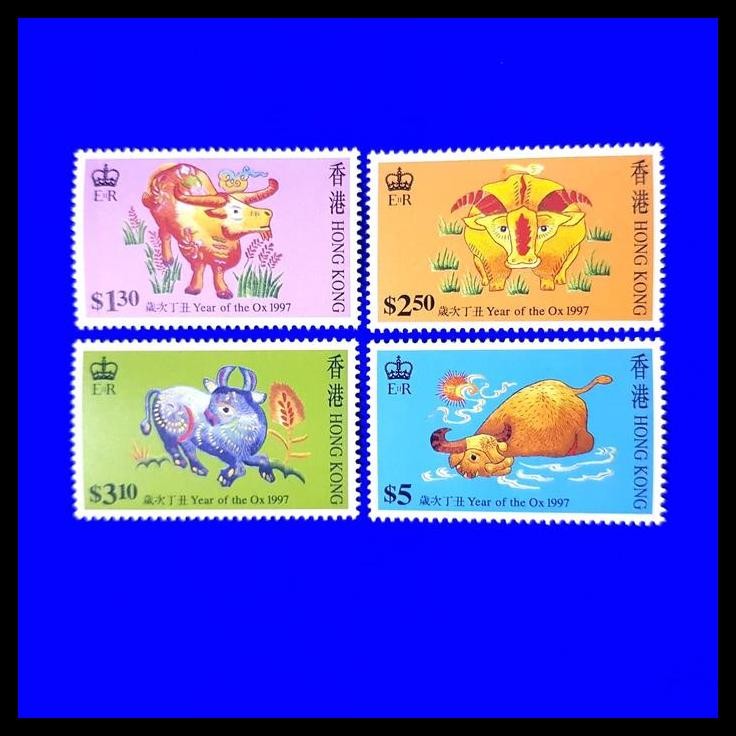 

HOT DEAL PRANGKO/PERANGKO HONG KONG. 1997 YEAR OF THE OX. SET LENGKAP