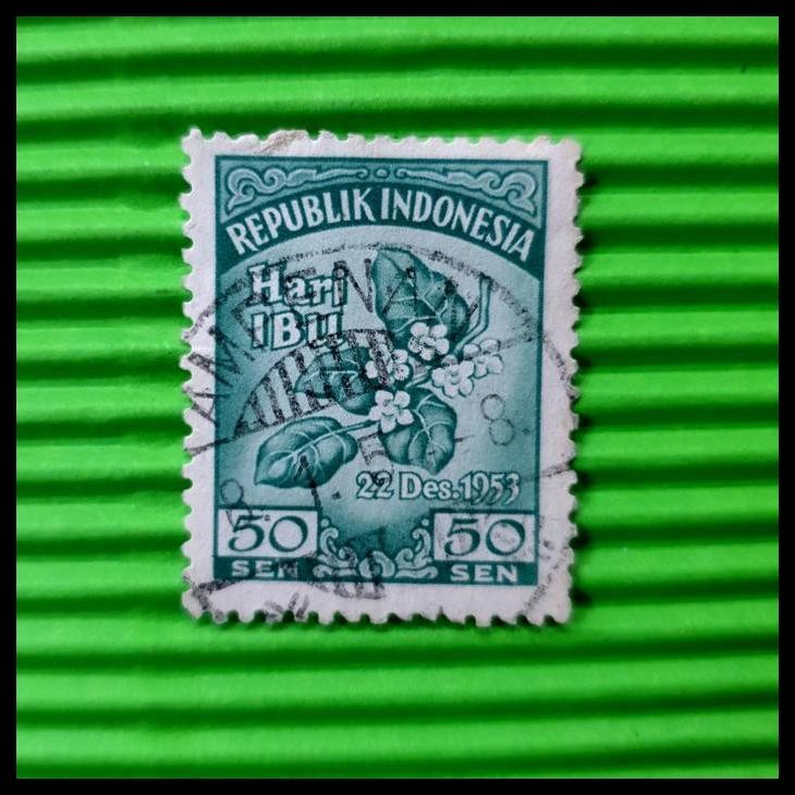 

TERBARU PRANGKO INDONESIA 1953. HARI IBU. USED. CAP POS AMPENAN !