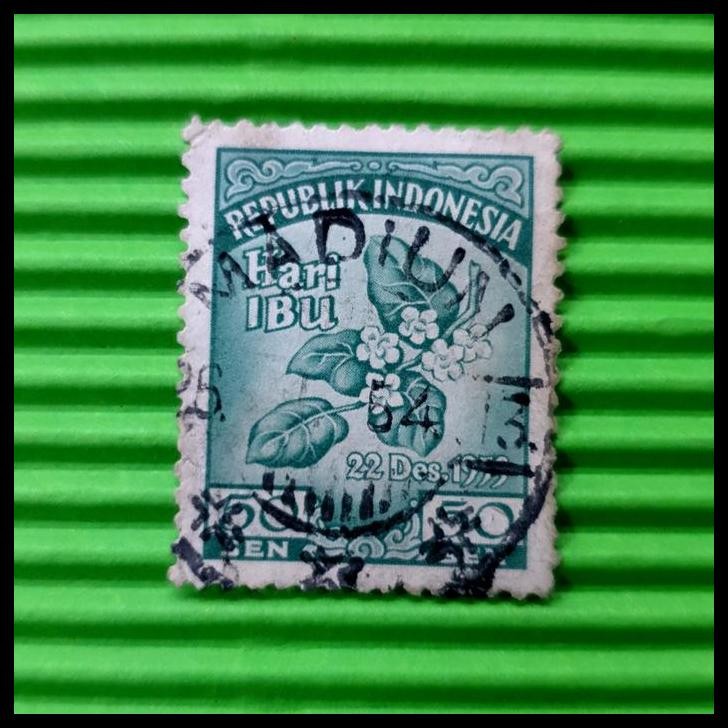 

TERMURAH PRANGKO INDONESIA 1953. HARI IBU. USED. CAP POS MADIUN !!!!!!