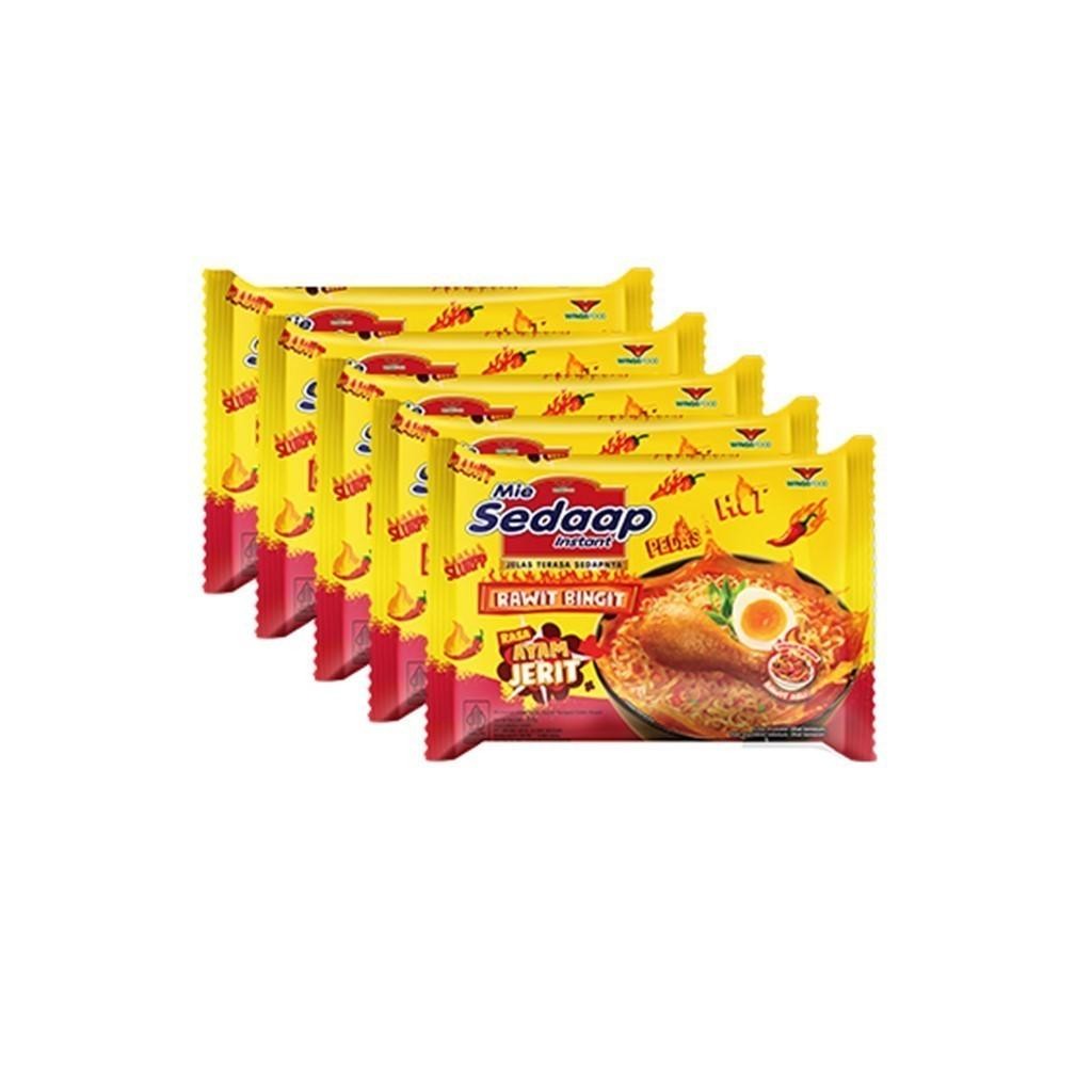

Cri Sedaap Mie Instan Ayam Jerit Pedas 77 Gr X5