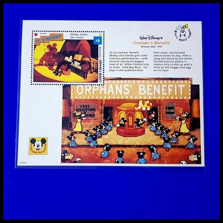 

DISKON PERANGKO/PRANGKO WALT DISNEY'S. ORPHANS' BENEFIT. MINISHEET !!!!!