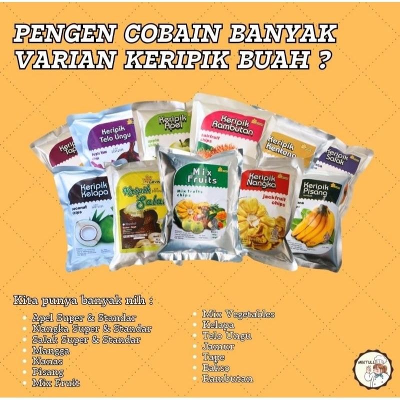 

Camilan Keripik Buah Sayur Levina Aneka Rasa 100G