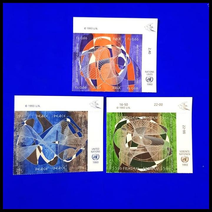 

DISKON PRANGKO UN (PBB) PEACE /PERDAMAIAN. SET 3 (NEW YORK, VIENNA, GENEVA) !!!!!!