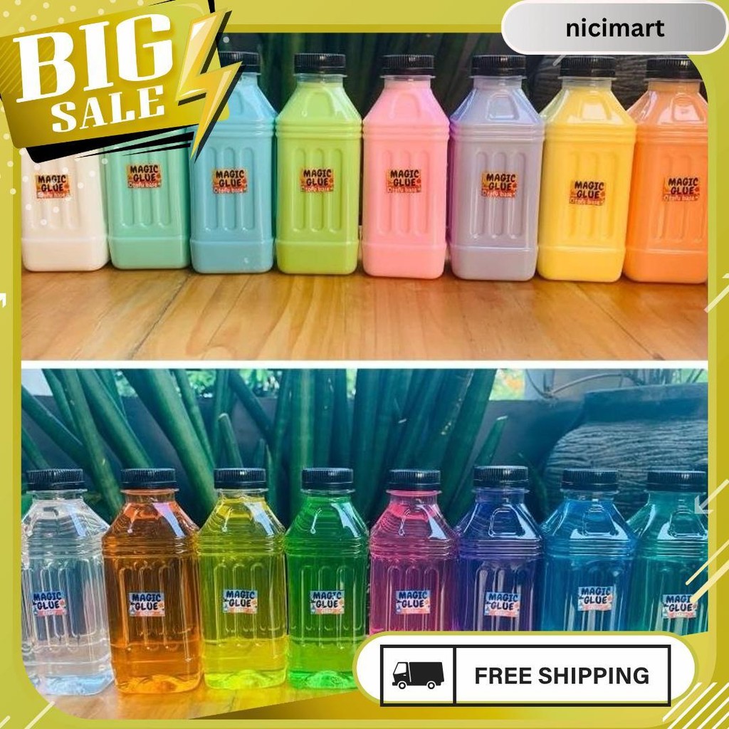 

Lem Clear Glue Magic Glue Lem Tofu Lem Bening Murah Magic Glue Slime 6.6