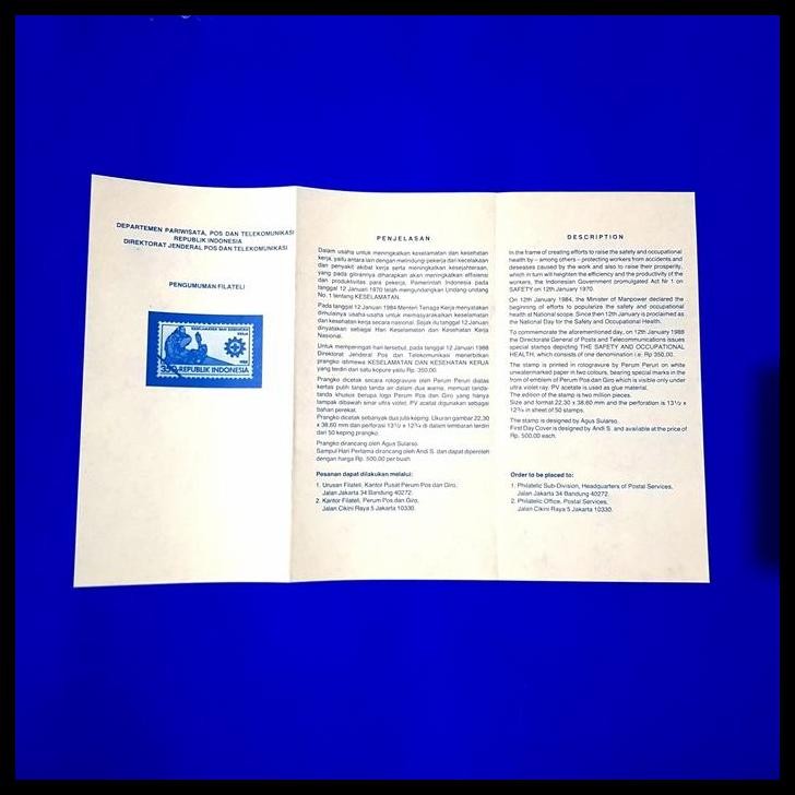 

BEST DEAL PERANGKO/PRANGKO INDONESIA 1988. SHP KESELAMATAN DAN KESEHATAN KERJA
