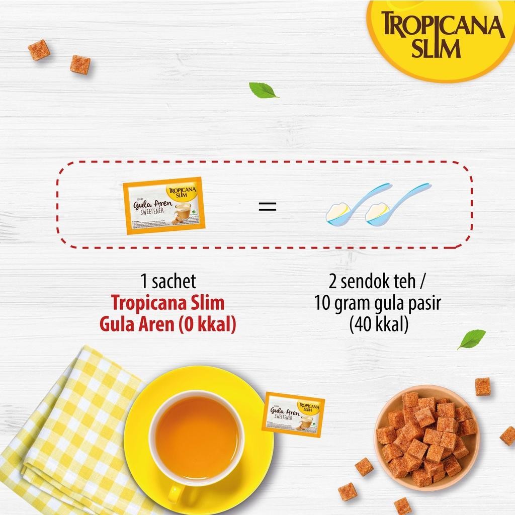 

Cri Tropicana Slim Sweetener Gula Aren 50 Sachet - Pemanis Untuk Bantu Batasi Gula
