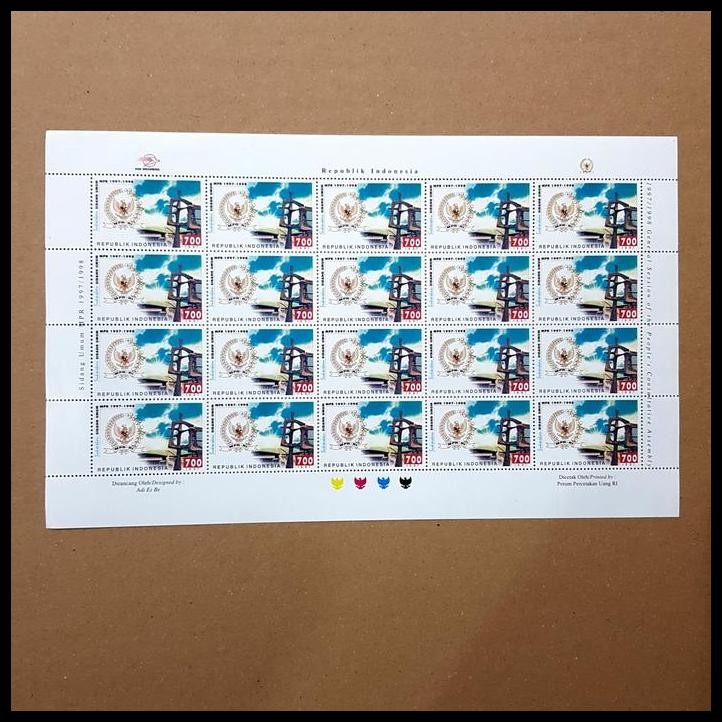 

GRATIS ONGKIR PERANGKO/PRANGKO INDONESIA. SIDANG UMUM MPR 1997/1998. FULLSHEET !!!!!