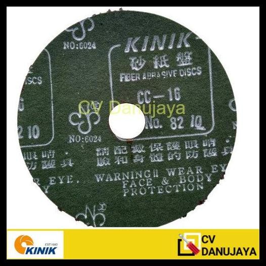 HOT DEAL FIBRE ABRASIVE DISC AMPLAS BULAT KASAR FIBER 5 INCH KINIK CC - GRID 16 