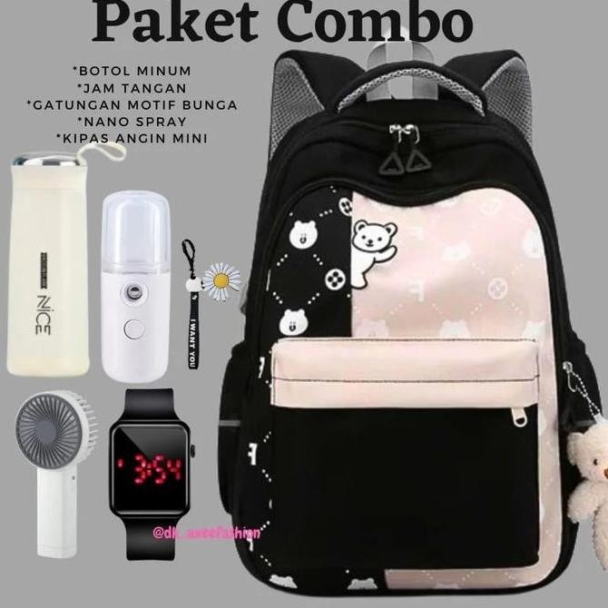 

Terjangkau Gumoy - Tas Ransel Sekolah Anak Sd Smp Banyak Bonus Karakter Kartun Lucu Backpack Fashion Anak Perempuan