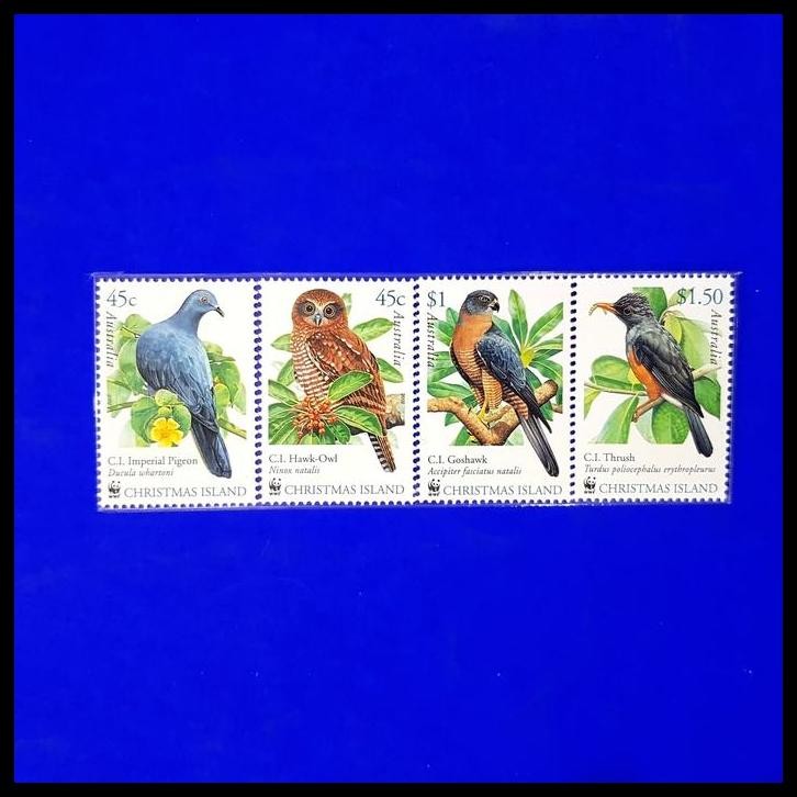 

DISKON PRANGKO AUSTRALIA, CHRISTMAS ISLAND. SERI WWF, BURUNG !!!