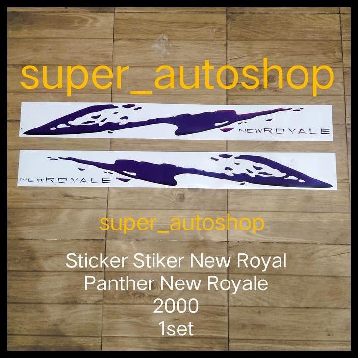 TERBARU STICKER STIKER NEW ROYAL PANTHER NEW ROYALE 2000 1SET 