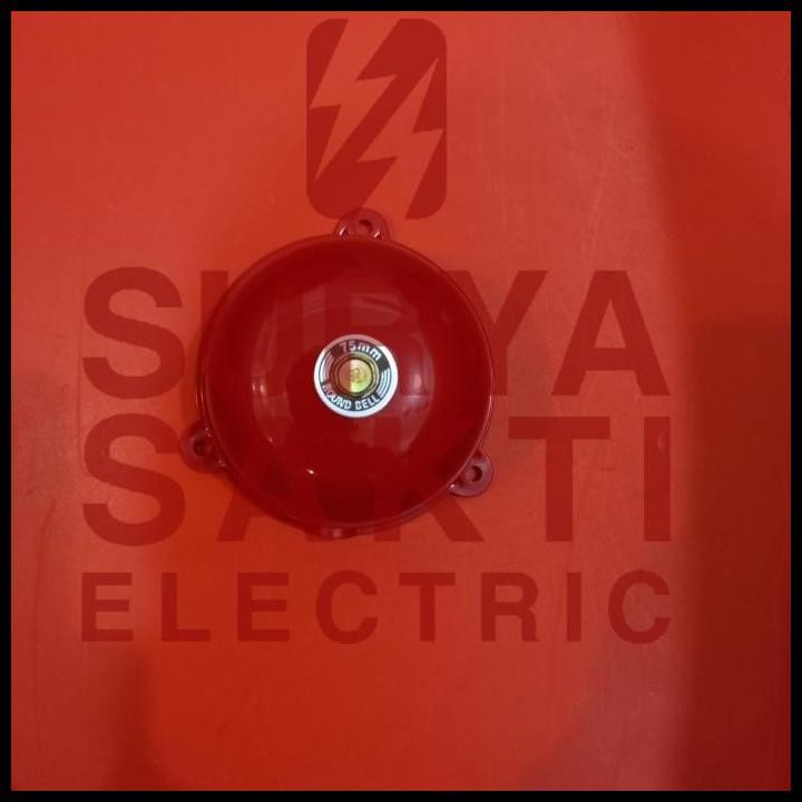 GRATIS ONGKIR PAKET ROUND BELL 220V 75MM ALARM BEL SEKOLAH LISTRIK+SAKLAR ON/OFF +KABEL 10M 