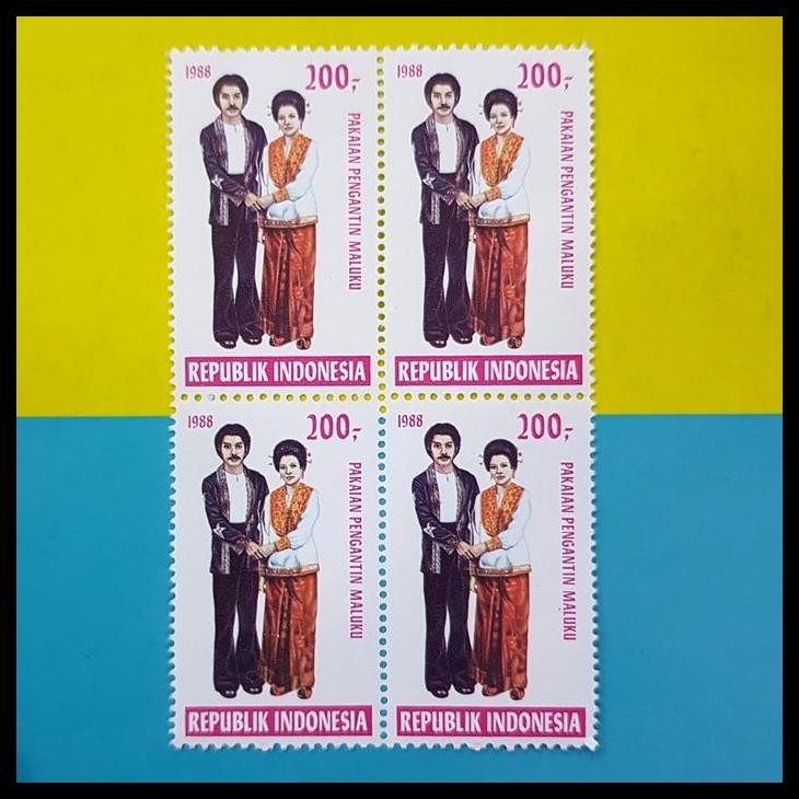 

HOT DEAL PRANGKO INDONESIA. PAKAIAN PENGANTIN DARI MALUKU. BLOK-4. MNH !