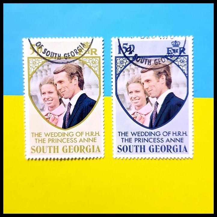 

TERMURAH PRANGKO PRINCESS ANNE'S WEDDING ISSUE 1973 DARI SOUTH GEORGIA. SET !!!!