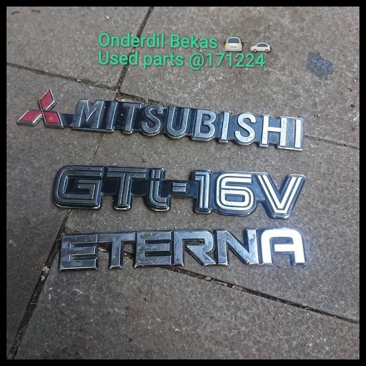 GRATIS ONGKIR EMBLEM BAGASI MITSUBISHI ETERNA GTI 