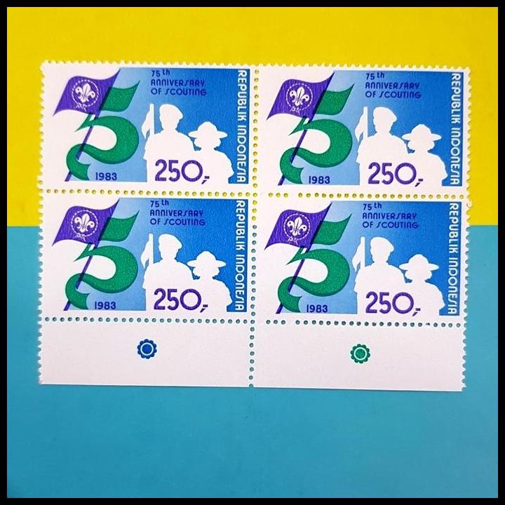 

TERBARU PRANGKO INDONESIA. 75TH GERAKAN PRAMUKA SCOUTING. BLOK-4 KAT. 140K !!!!!!