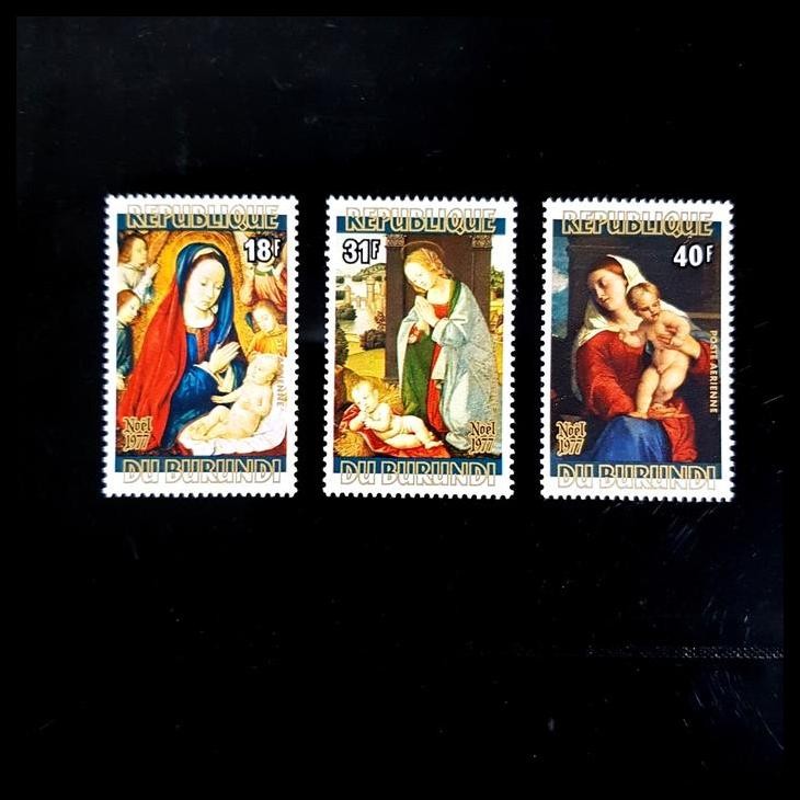 

HOT DEAL PERANGKO/PRANGKO CHRISTMAS/NATAL 1977 DARI BURUNDI (3V) MNH