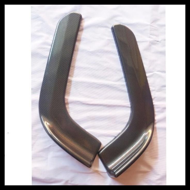 TERMURAH WINGLET DEPAN VARIASI BEMPER DEPAN MOBIL YARIS BAKPAO FULL CARBON 