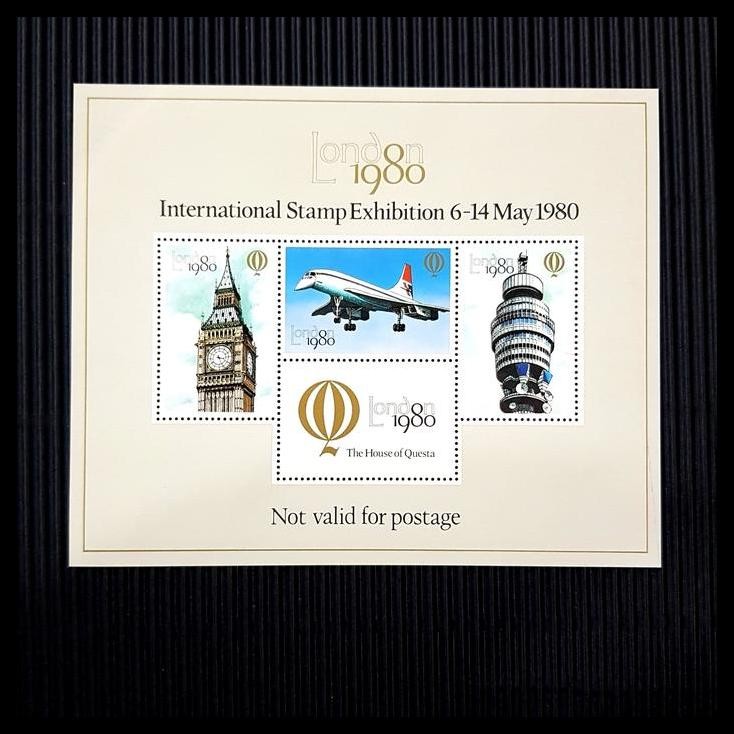 

BEST DEAL PRANGKO BIG BEN, CONCORDE & BT TOWER. SOUVENIR PAMERAN LONDON.1980 !!!!!!