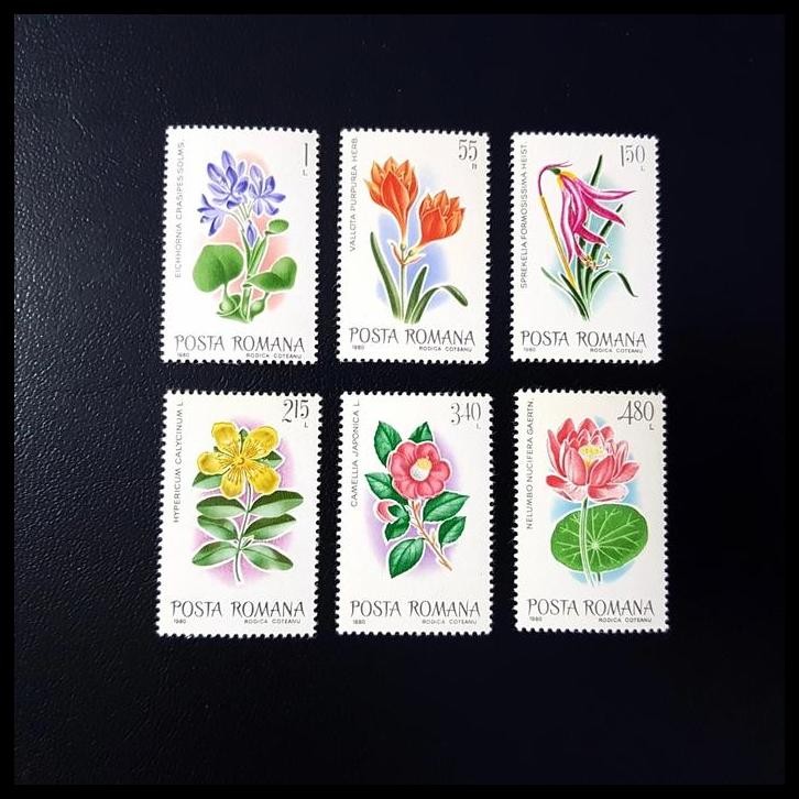 

TERBARU PRANGKO TEMA BUNGA DARI ROMANIA/POSTA ROMANA. SET. MNH