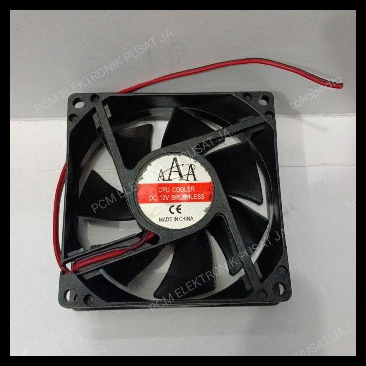 TERBARU 2080 FAN KIPAS AAA 12V 12VOLT 12 VOLT 2PIN 2 PIN 8CM 8 CM 8X8 