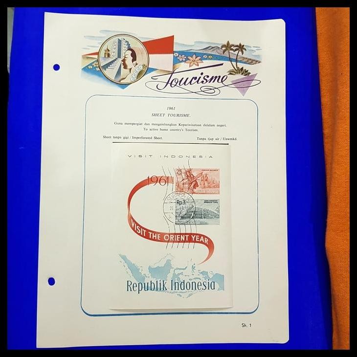 

TERBARU PERANGKO/PRANGKO INDONESIA 1961. SS-1 PARIWISATA /TOURISM !!!!!!