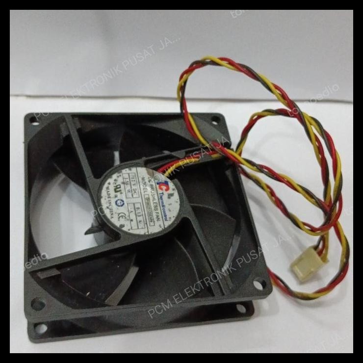TERMURAH 1670 EXHAUST FAN KIPAS PENDINGIN TC 12V 12VDC 8CM 8 CM 8X8 3 KABEL PIN 