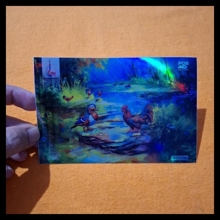 

GRATIS ONGKIR PRANGKO INDONESIA 2024. BERGAMBAR AYAM. BENTUKNYA UNIK. SATU LEMBAR DICETAK DENGAN KERTAS HOLOGRAM PAMERAN FILATELI CHINA 2024 DI SHANGHAI 29 NOVEMBER -3 DESEMBER 2024. SET 2 LEMBAR MINISHEET !!!!!!